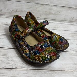 Algeria Belle Multi-Painterly Mary Jane Clog size 37